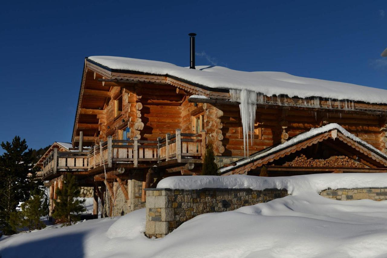 Chalet De Luxe "Lodge Des Sens" - Jacuzzi & Sauna - 12 Pers Bolquere ภายนอก รูปภาพ
